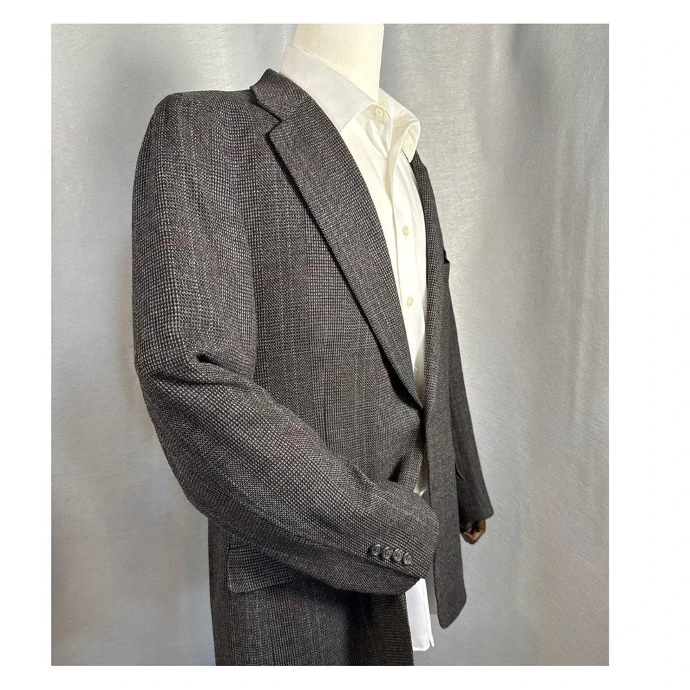 Vintage Polo University Club Ralph Lauren Sport Coat Mens 44 Houndstooth USA EUC